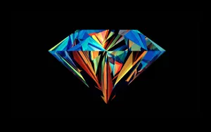 Rainbow Abstract Diamond Art Wallpaper