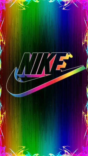 Rainbow Background Nike Iphone Wallpaper