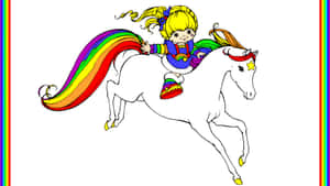 Rainbow Brite Riding Starlite Wallpaper