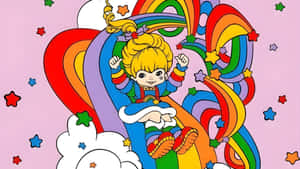 Rainbow Brite Sliding Down Rainbow Wallpaper