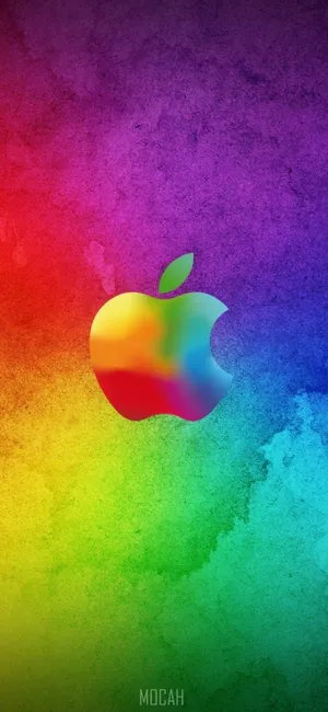 Rainbow Colored Ios 3 Wallpaper