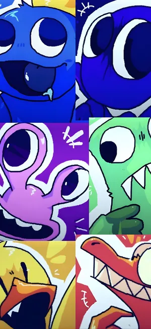 Rainbow Friends Iphone Wallpaper Wallpaper