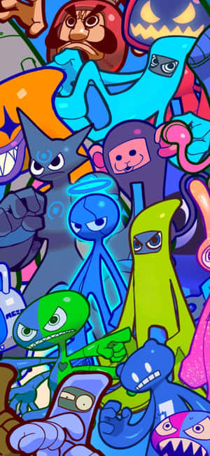 Rainbow Friends Iphone Wallpaper Wallpaper