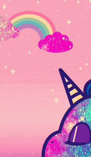 Rainbow, Glitter, And Unicorns Wallpaper