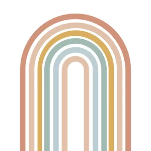 Rainbow - N - A Rainbow With A Rainbow In The Middle Wallpaper