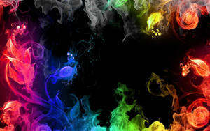 Rainbow Plants Smoke Hd Wallpaper