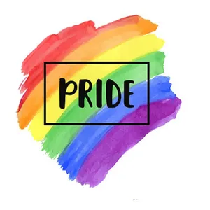 Rainbow Pride Watercolor Brushstroke Wallpaper