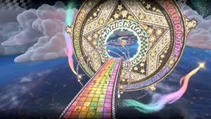 Rainbow Road Mario Kart Track Wallpaper