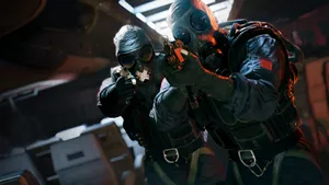 Rainbow Six Pointed Guns Wallpaper