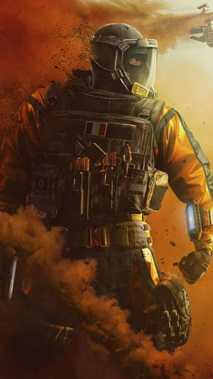 Rainbow Six Siege Masked Soldier Iphone Wallpaper