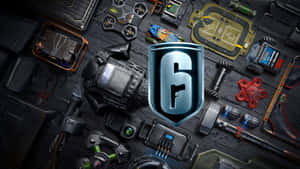 Rainbow Six Tactical Gearand Logo Wallpaper