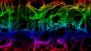 Rainbow Smoke Pride Desktop Wallpaper