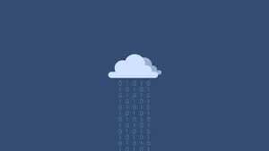 Raining Binary Programming Code Wallpaper
