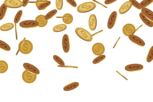 Raining Gold Coins Wallpaper