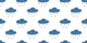 Rainy_ Clouds_ Pattern Wallpaper