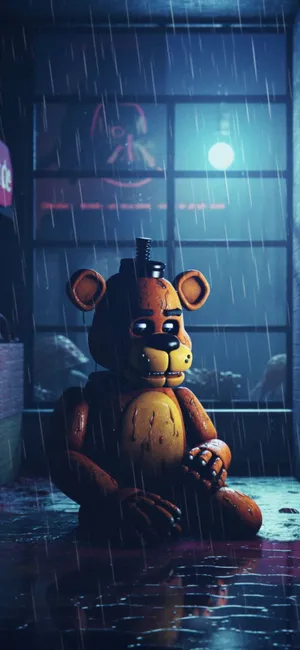 Rainy Night Freddy F N A F Aesthetic Wallpaper