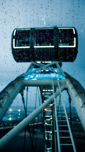 Rainy Singapore Flyer Capsule Wallpaper