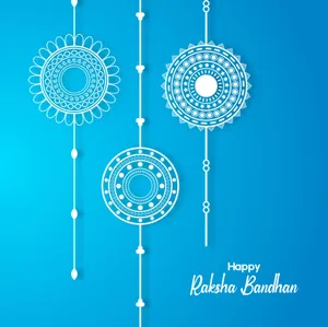 Raksha Bandhan Festival Greeting Design Wallpaper