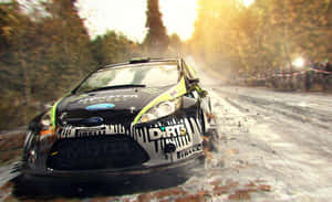 Rally Car Speed Drift Dirt Track Wallpaper