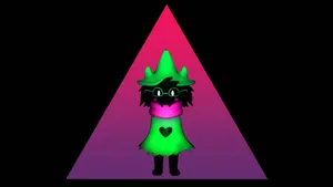 Ralsei Casting A Spell In The World Of Deltarune Wallpaper