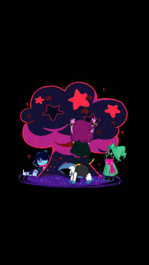 Ralsei Tree Star Wallpaper