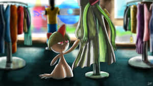 Ralts Inside Department Store Wallpaper