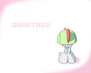 Ralts With Rarutosu Text Wallpaper