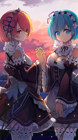 Ram And Rem, Reunited In Harmony Wallpaper