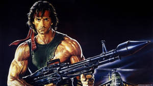 Rambo Rifle Grenade Art Wallpaper