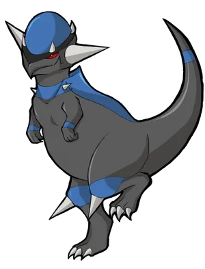 Rampardos On Tippy Toes Wallpaper