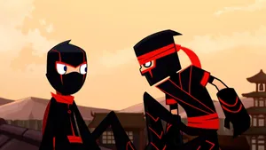 Randy Cunningham 9th Grade Ninja With Fellow Ninja Wallpaper