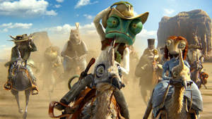 Rango And Friends From The Animated Movie. Wallpaper