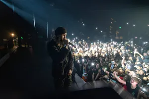 Rap Artist Performing Live Concert Wallpaper