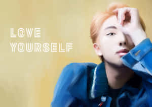 Rap Monster Of Bts In A Vibrant, Artistic Wallpaper Wallpaper