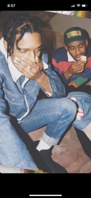 Rap Stars Asap Rocky And Tyler, The Creator Make A Dynamic Duo Wallpaper