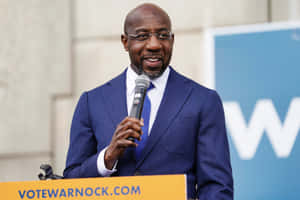 Raphael Warnock Election Campaign Wallpaper