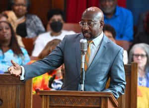 Raphael Warnock In Senate Trial Wallpaper