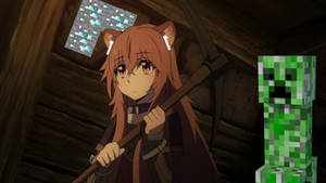 Raphtalia Minecraft Fan Edit Wallpaper