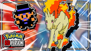 Rapidash Pokemon Red Version Artwork Wallpaper
