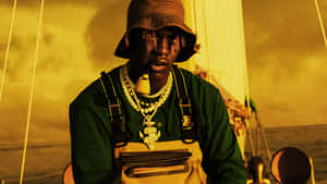 Rapper And Songwriter, Lil Yachty, Delivering His One Of A Kind Performance Wallpaper