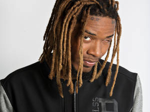 Rapper Fetty Wap In Gray Wallpaper