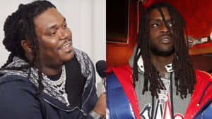 Rapper Lucki Split Portrait Wallpaper