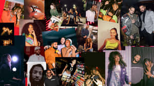 Rapper Pc Stands Behind The Mic. Wallpaper