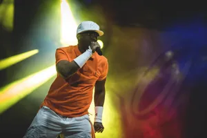 Rapper Performance Stage Lights Wallpaper