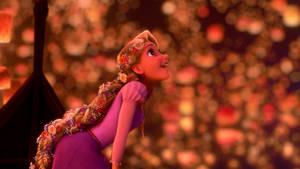 Rapunzel Admiring The Sky Wallpaper