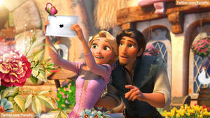 Rapunzel And Flynn Disney Desktop Wallpaper