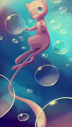 Rare Mew Pokemon Iphone Wallpaper