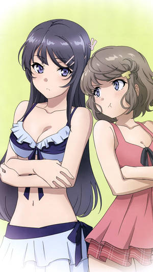 Rascal Does Not Dream Of Bunny Girl Senpai Tomoe And Mai Wallpaper