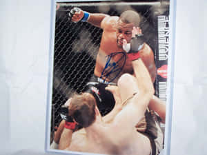 Rashad Evans Card With Signature Wallpaper