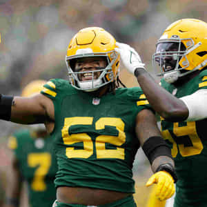 Rashan Gary Celebratingon Field Wallpaper